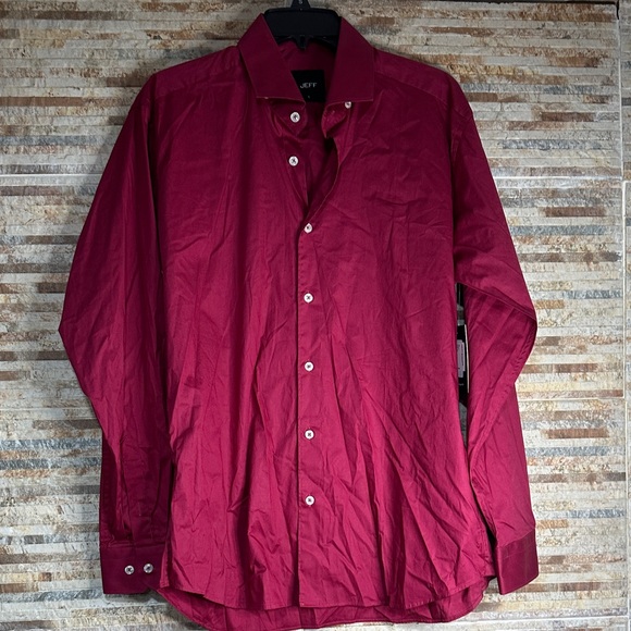 JEFF Other - Elegant Maroon Dress Shirt for Men